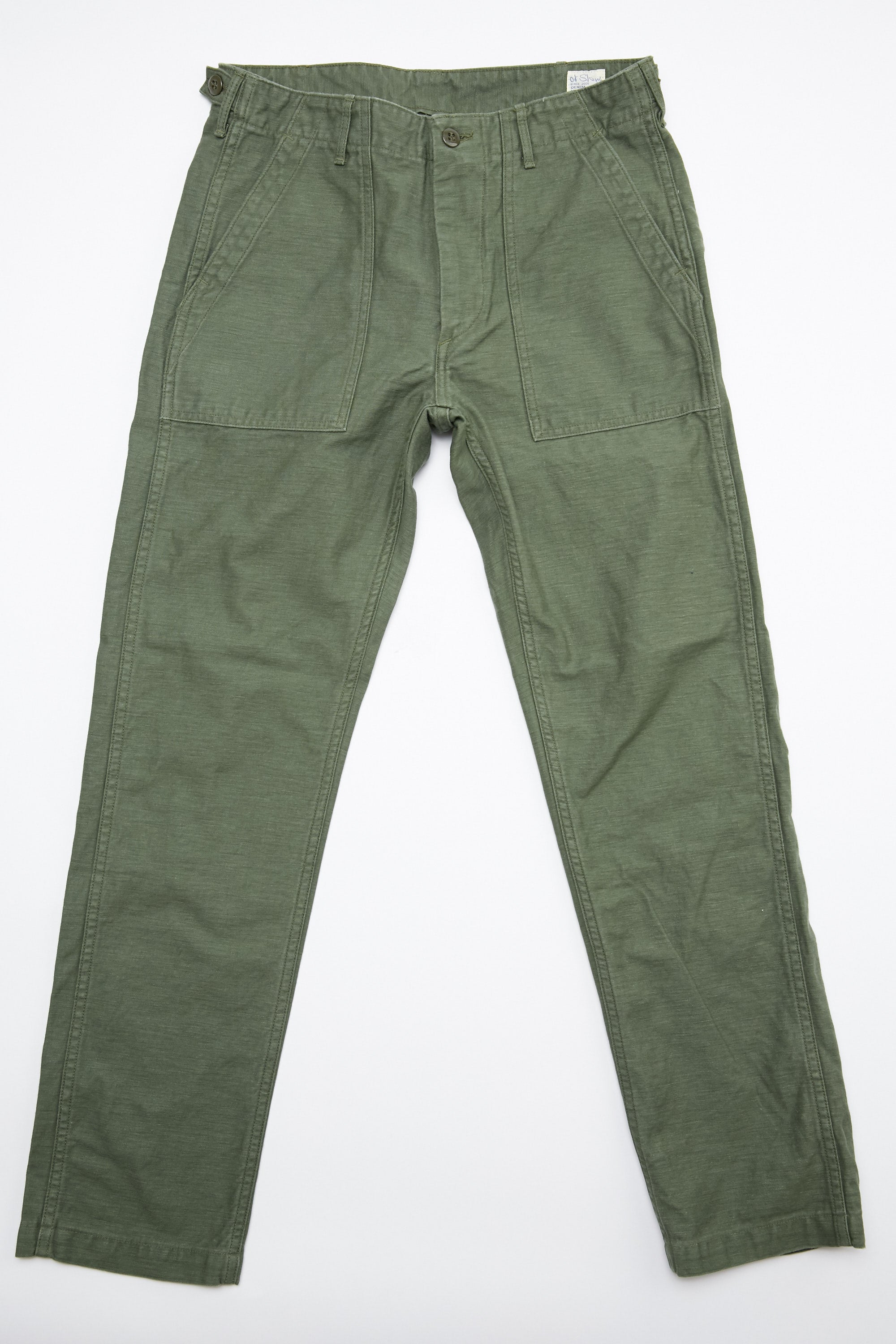OrSlow Slim Fit Fatigue Pants - Olive - Totem Brand Co.