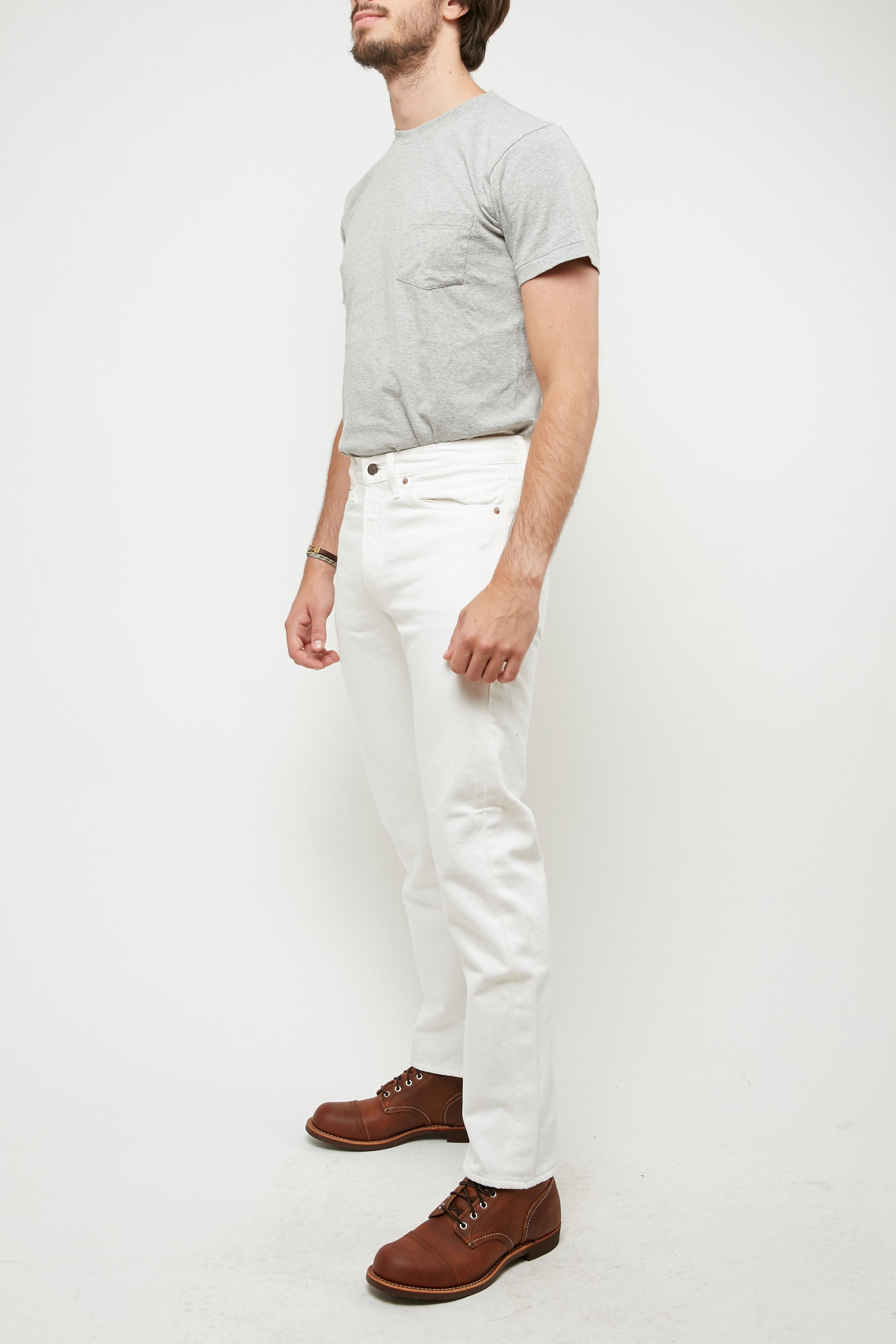 orSlow 107 Ivy Fit Slim Jean - White - Totem Brand Co.