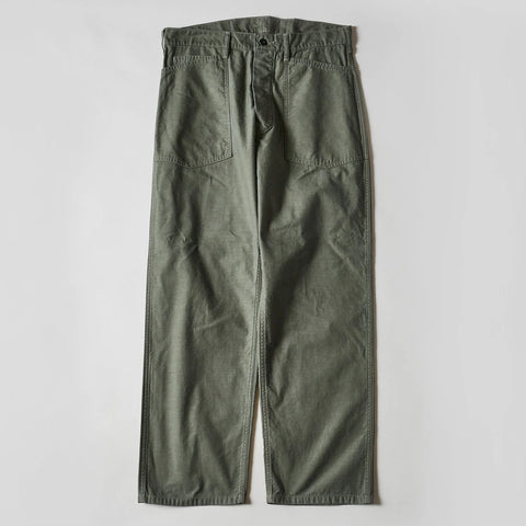 Post O'Alls Army Pants : Vintage Satin - Olive