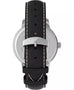 Timex Chicago Black Leather Watch 45mm - Black/Silver