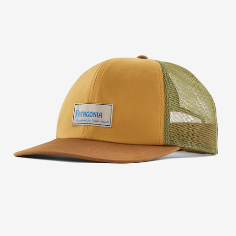 Patagonia Relaxed Trucker Hat - Water People Label: Pufferfish Gold