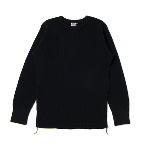 Studio D'Artisan (9936) Heavy Thermal Long Sleeve Shirt - Black