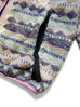 Kapital ASHLAND Stripe & BONE Fleece ZIP Blouson - Purple