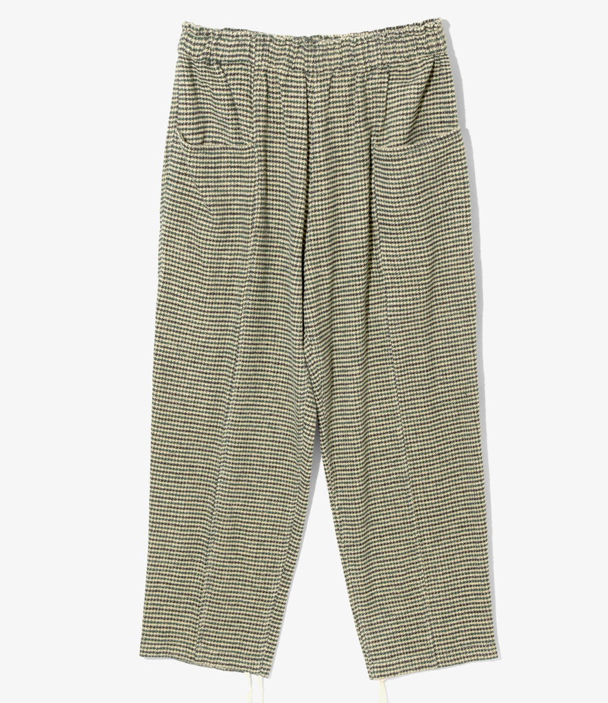 South2 West8 Army String Pant - Cotton Flannel / Houndstooth - Green / Beige / Black
