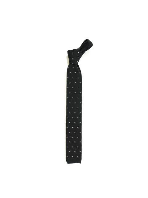 Engineered Garments Knit Tie - Black Polka Dot
