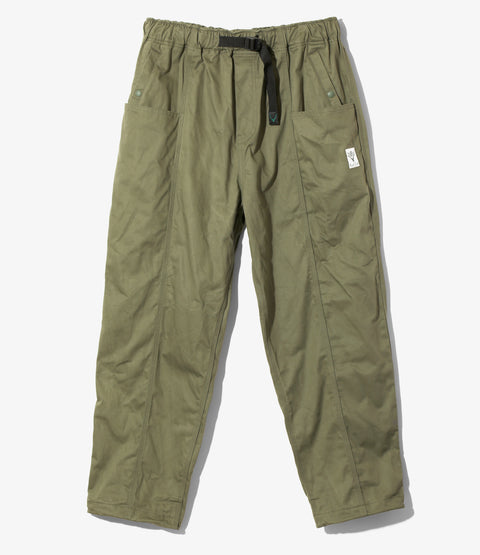South2 West8 Belted C.S. Pant - Cotton Back Sateen - Olive
