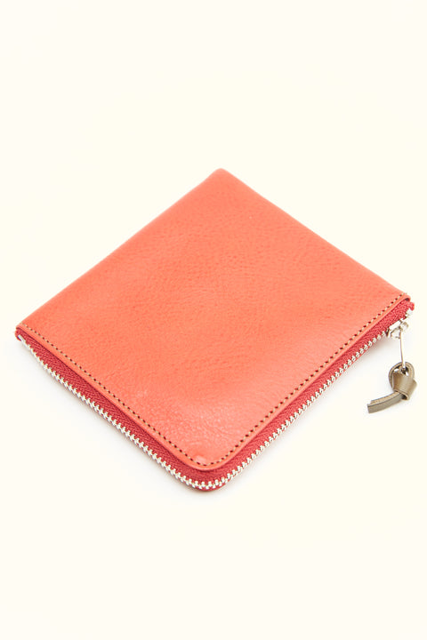Beams Plus Double Zip Wallet - Red/Grey