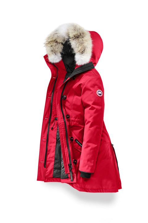 CANADA GOOSE WOMEN'S ROSSCLAIR PARKA with Fur - Red
