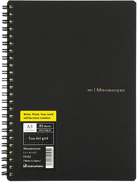 Maruman Mnemosyne 105 Notebook - A5 Dot Grid
