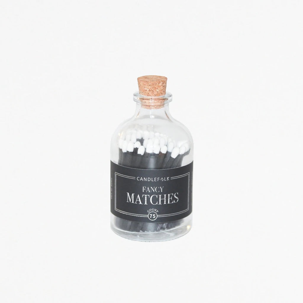 Candlefolk Apothecary Matches - BLACK & WHITE